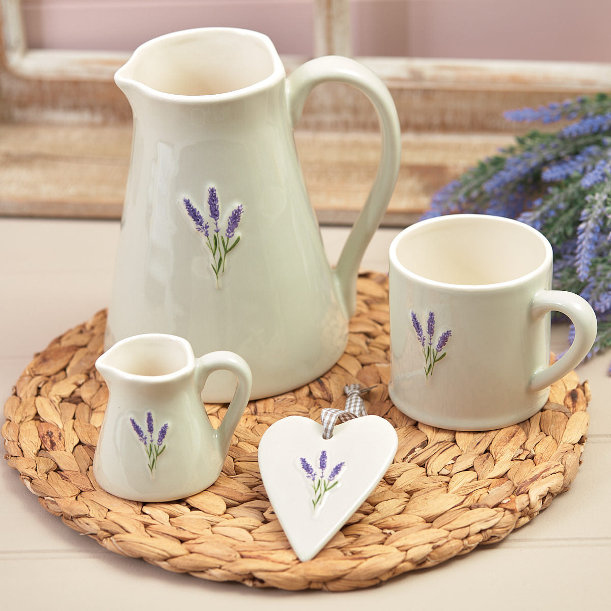 Lavender Mini Stoneware Jug