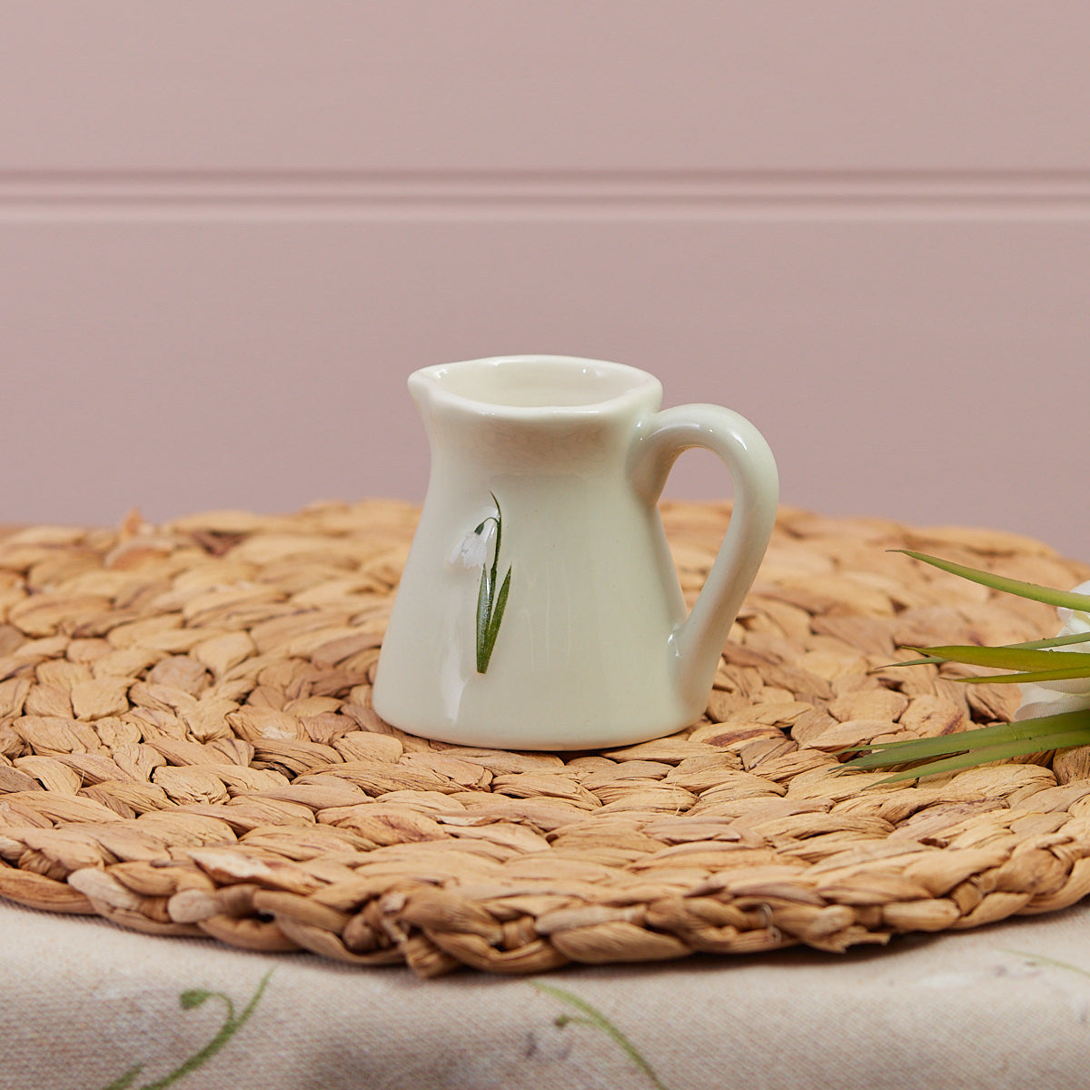 Snowdrop Mini Stoneware Jug