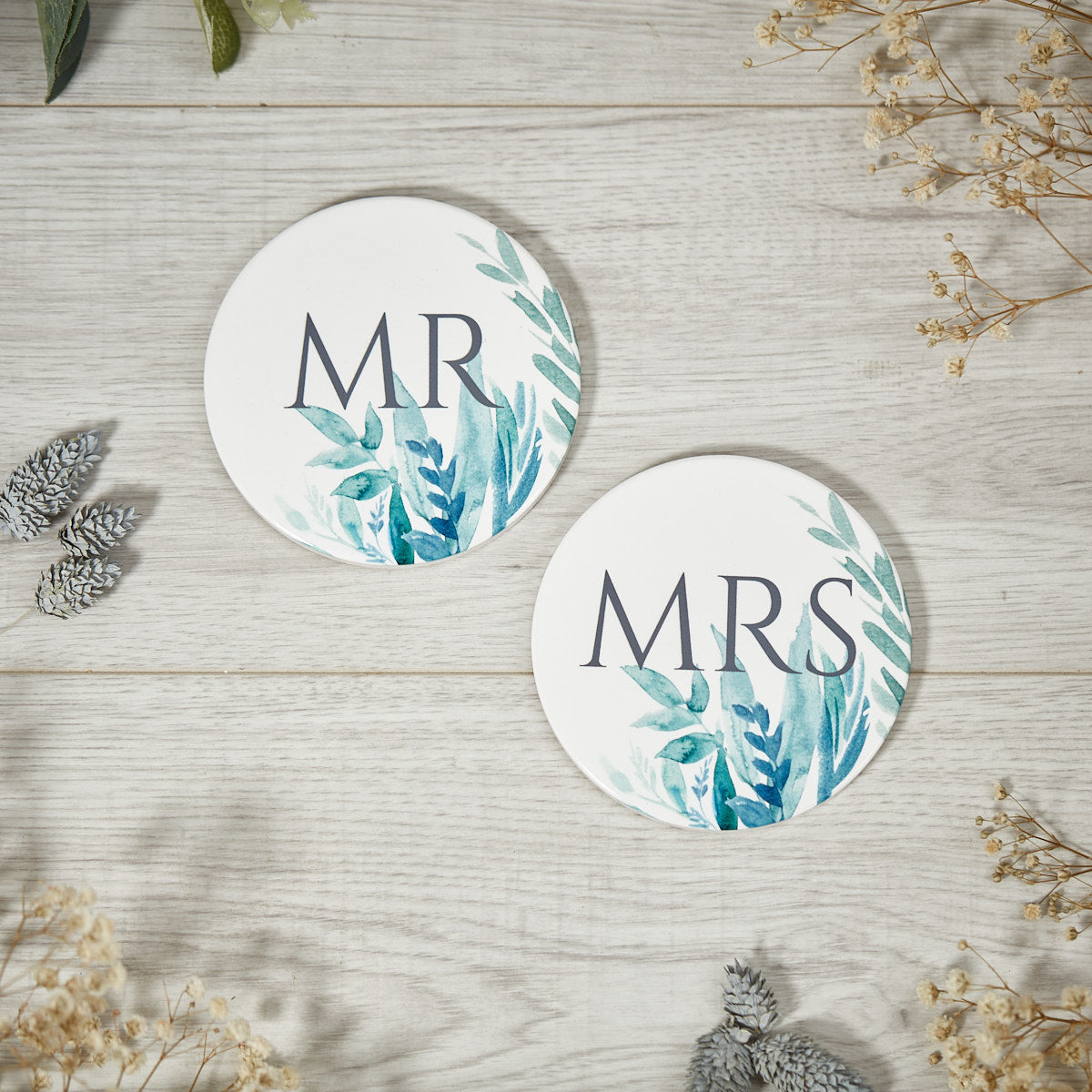 Mr & Mrs Coaster Set