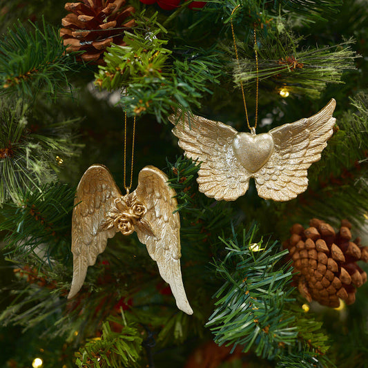 Gold Angel Wings Hanger