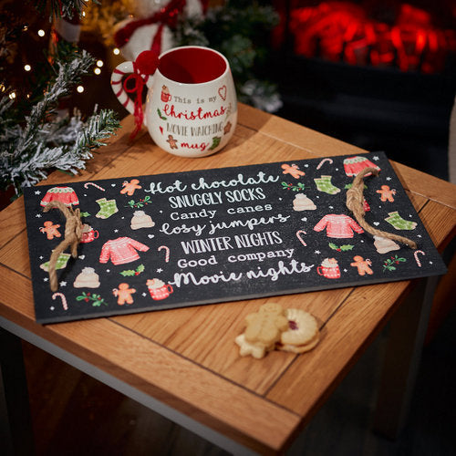 Christmas Cosy Slate Tray