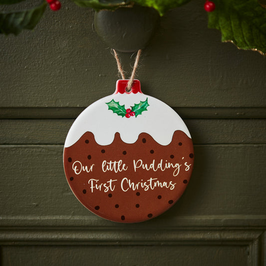 1st Christmas Pudding Hanger