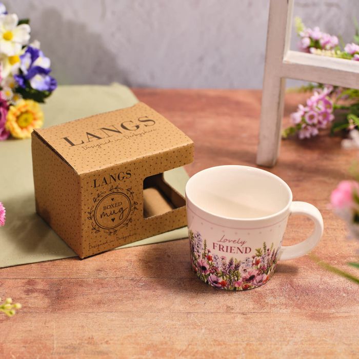 Floral Serenade Lovely Friend Stoneware Mug