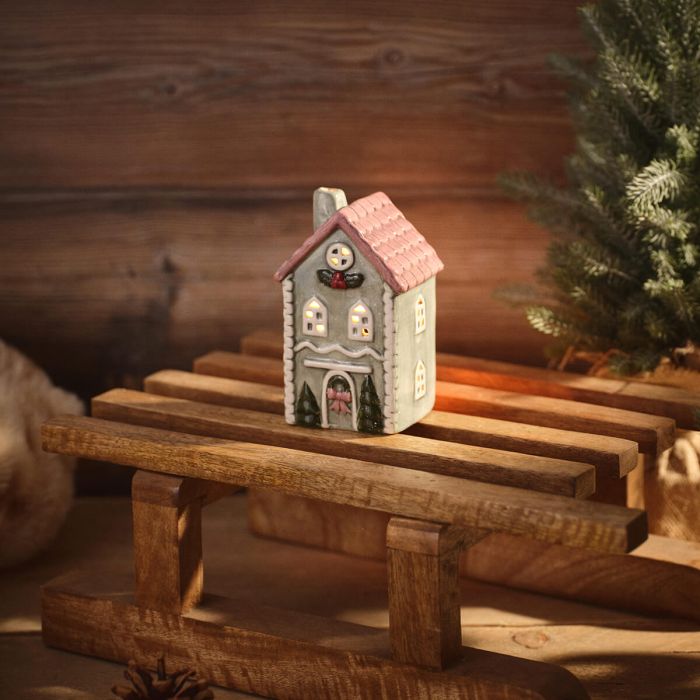 Nordic Nest Green T-Light House Small