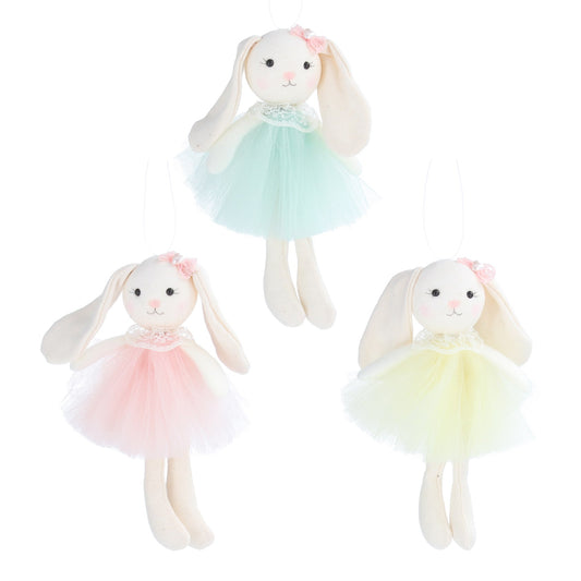 Fabric Bunny Hanging Decoration