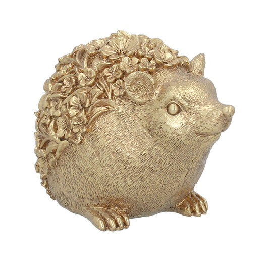 Gold Floral Hedgehog Ornament