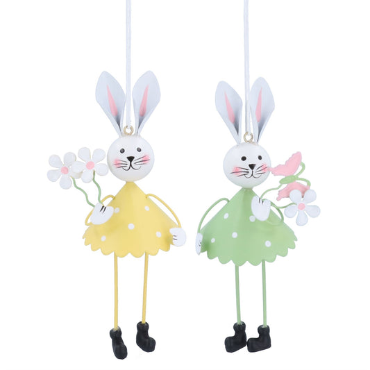 Tin Bunny Decoration