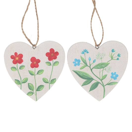 Meadow Wooden Heart Decoration