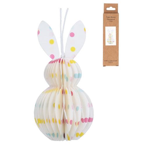 Paper Honeycomb Bunny Decoration