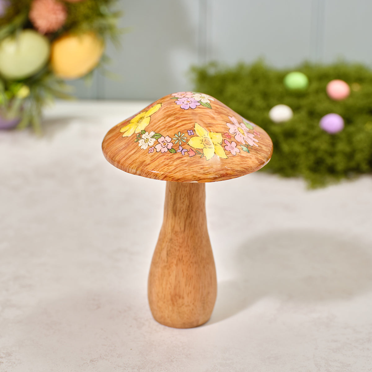 Bunny Hops Mango Wood Toadstool
