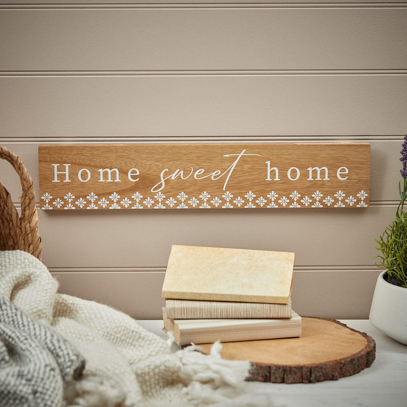 Scroll Home Sweet Home Plaque