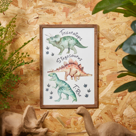 Dinosaur Framed Plaque