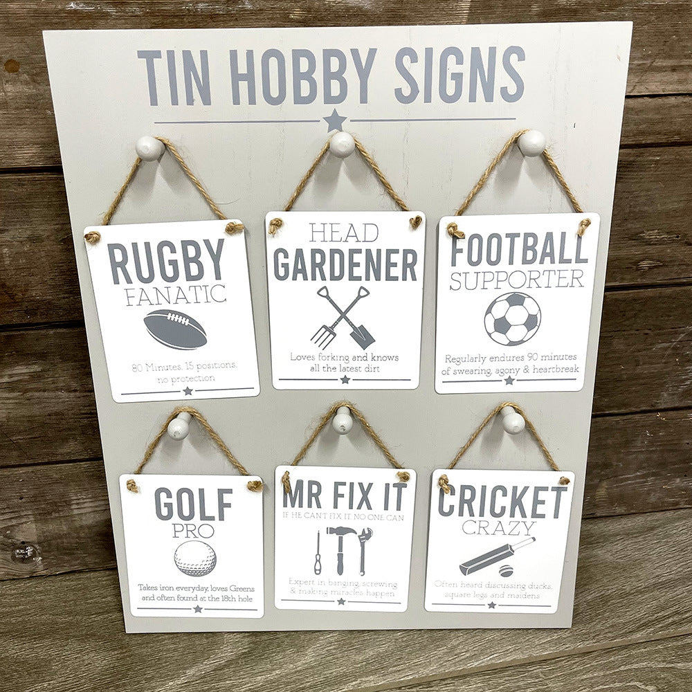 Tin Hobby Sign – Beau and Brooke