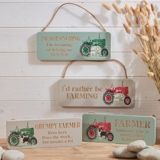 Chunky Farm Tractor Placque