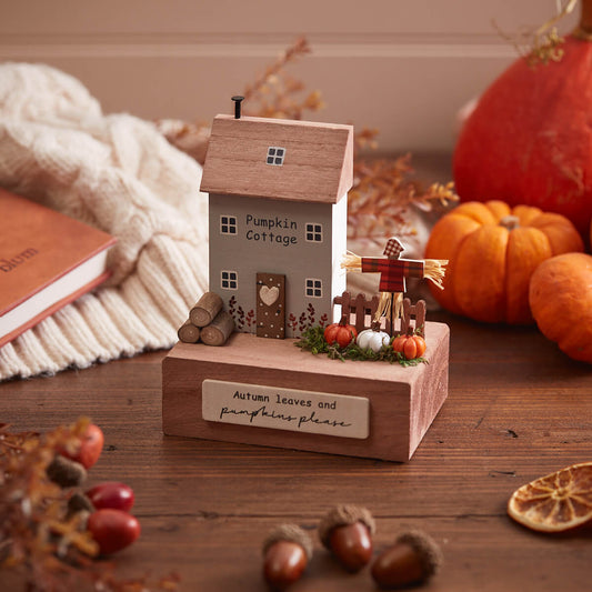 Autumn Pumpkin Cottage Block