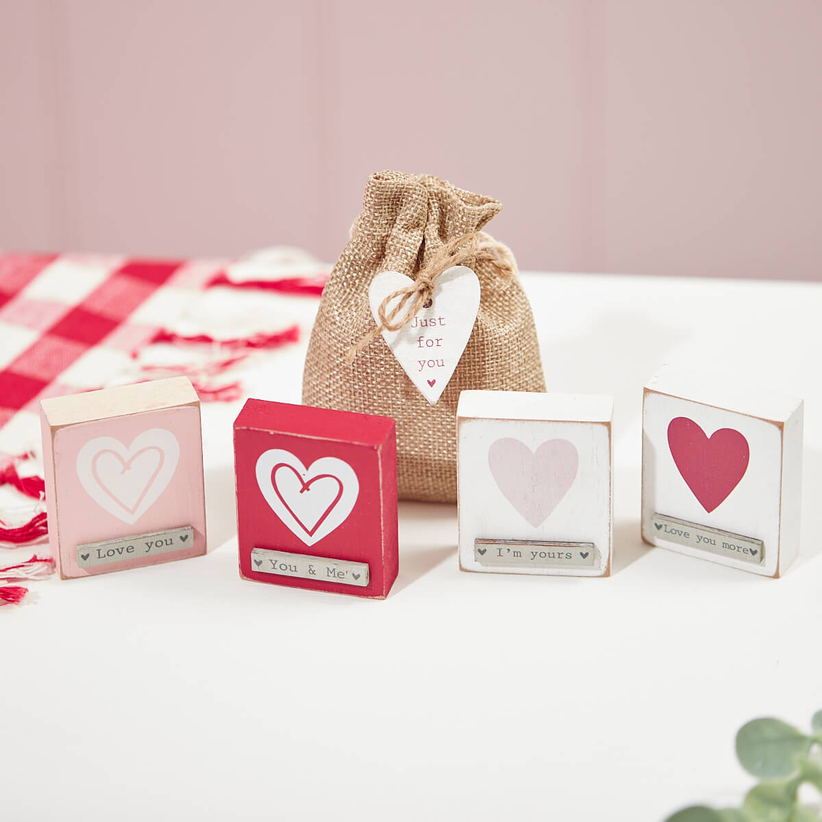 Love Heart Mini Wooden Block