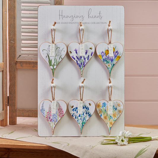 Spring Floral Heart Hanger