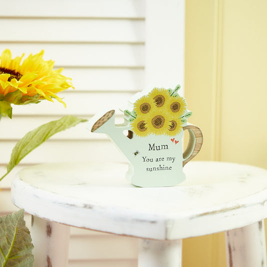 Mum Sunflower Watering Can Block