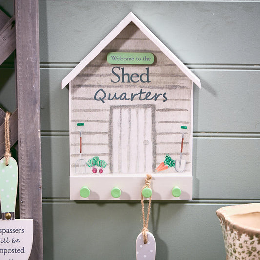 Shed Quaters Wooden Peg Plaque