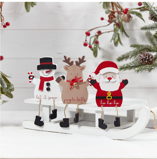 Wooden Christmas Shelf Sitter