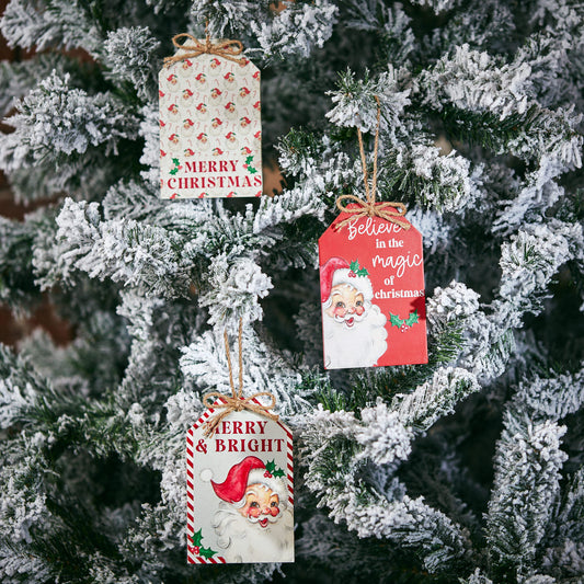 Vintage Santa Tags