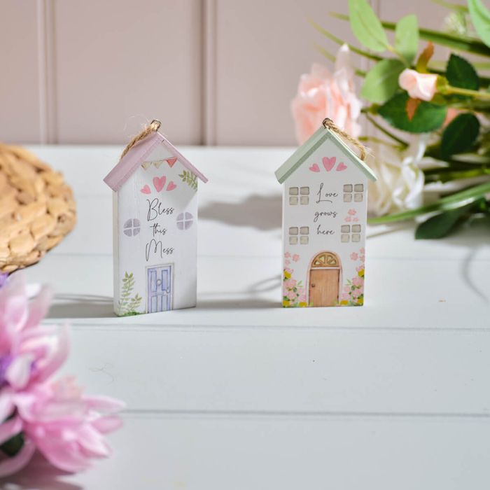 Cottage Garden Wooden House Hanger