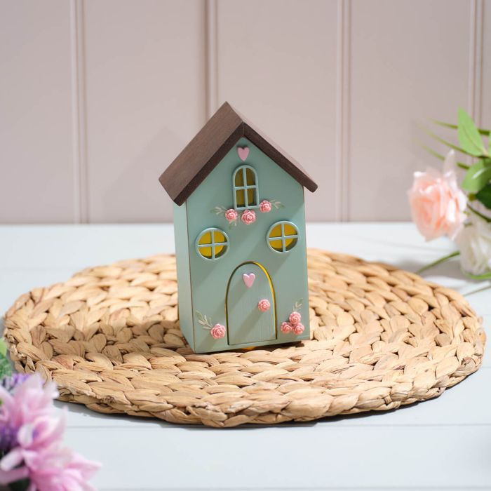 Cottage Garden Green LED House