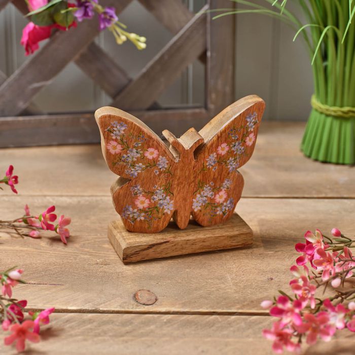 Garden Birds Butterfly Block