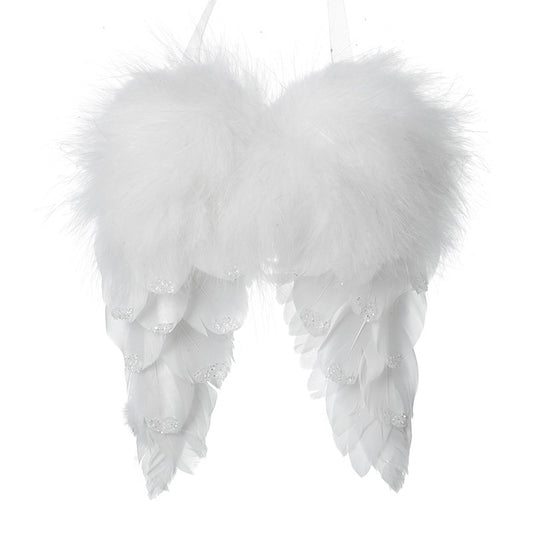 Fluffy White Feather Wings