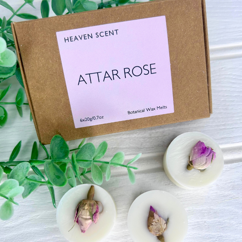 Attar Rose Botanical Wax Melts - Box of 6