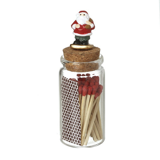 Santa Top Jar For Matches