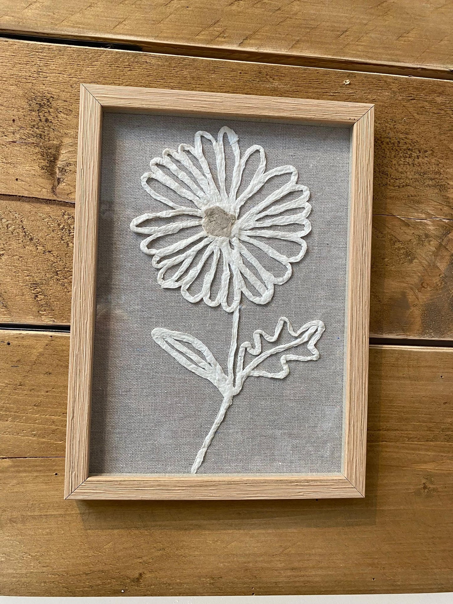 Handcrafted Paper Flower Framed Plaque