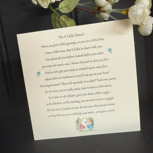 Do A Little Dance Keepsake Card