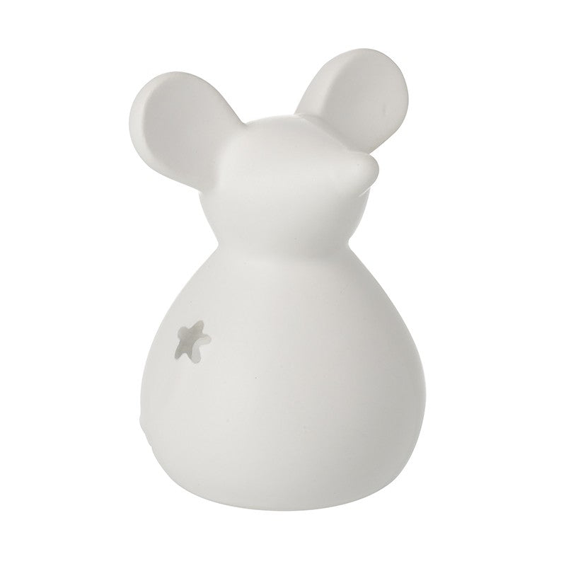 Ceramic Matt White Standing Mouse