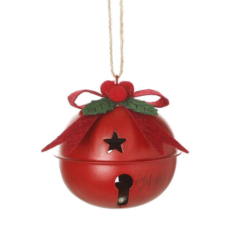 Red Bell with Bow Small