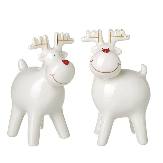 White Standing Reindeer