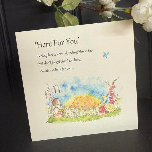 Here For You Card