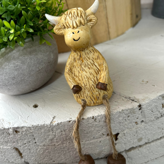 Highland Cow Shelf Sitter