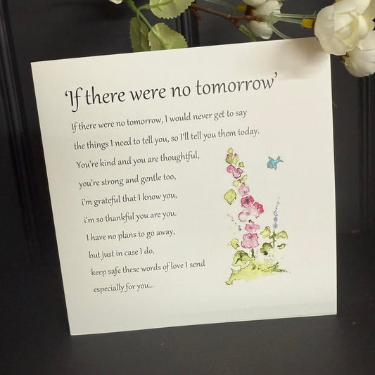 If There Were No Tomorrow Card