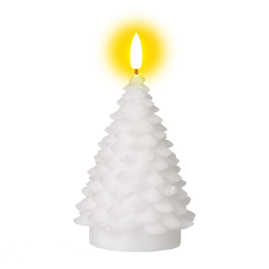 White Wax Battery Candle Tree