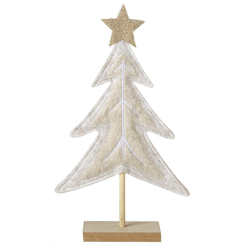 Large Cream Felt Tree