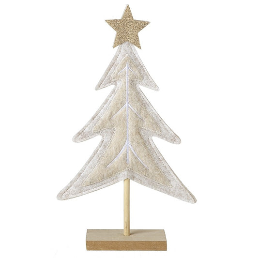 Large Cream Felt Tree