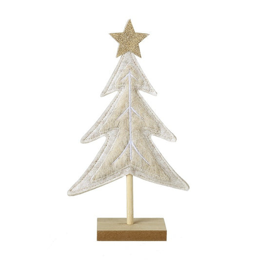 Small Cream Felt Tree