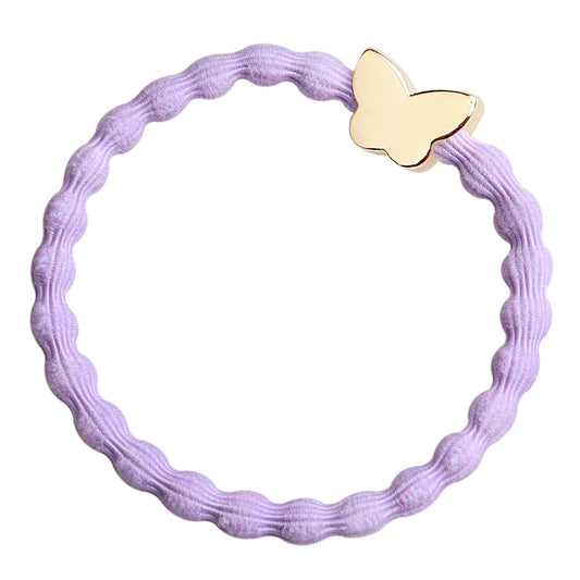 By Eloise Bangle Band Lavender with Gold Butterfly