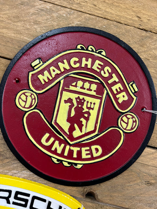 Manchester Inspired Cast Iron Plaque