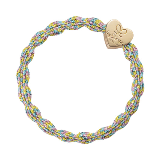 By Eloise Bangle Band Metallic Candy with Gold Heart