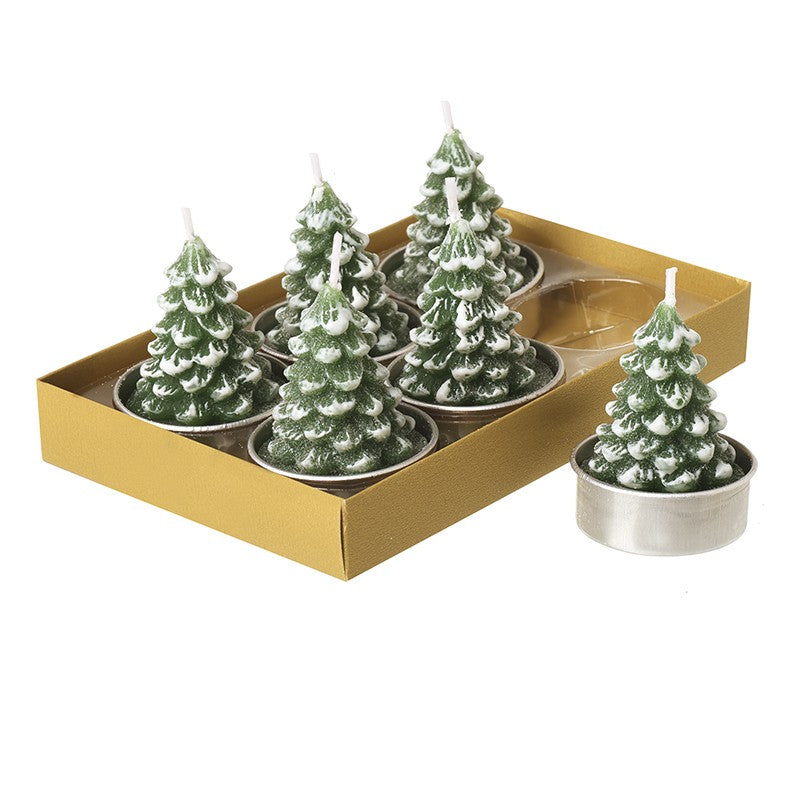 Set of 6 Wax T-Light Trees