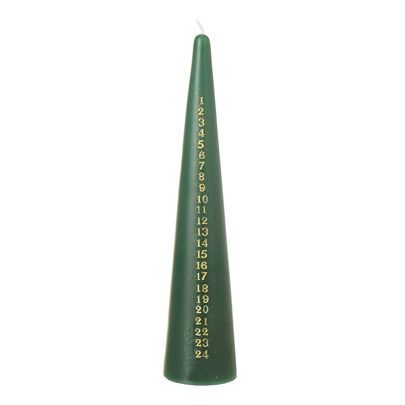 Green Advent Candle