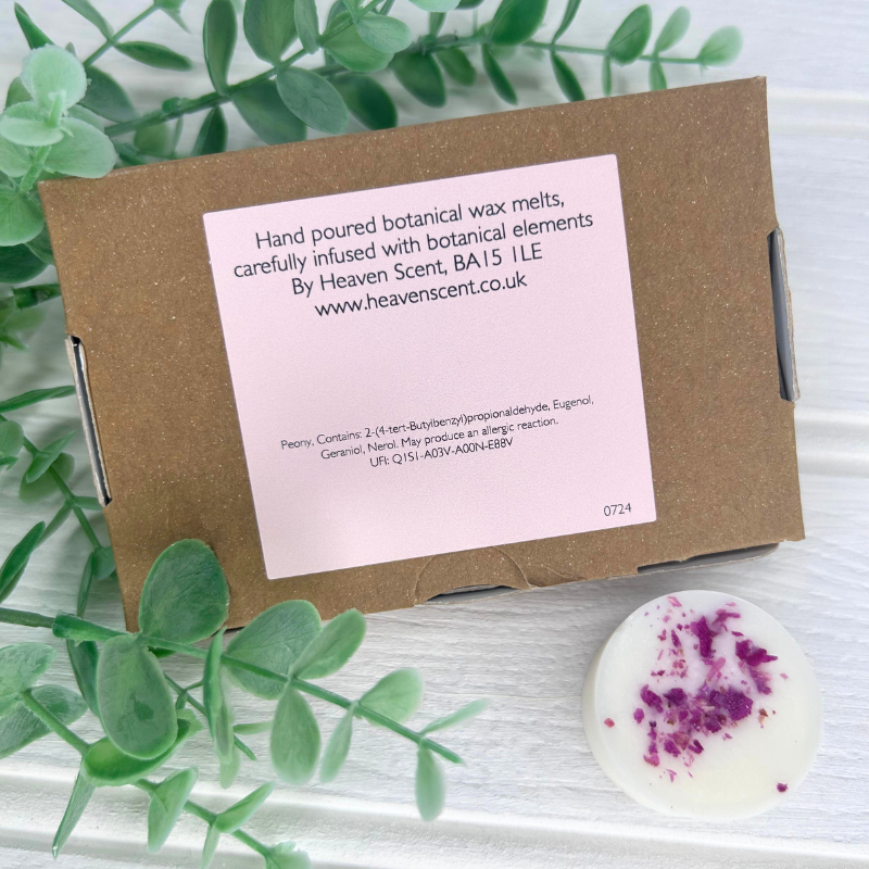 Peony Botanical Wax Melts - Box of 6