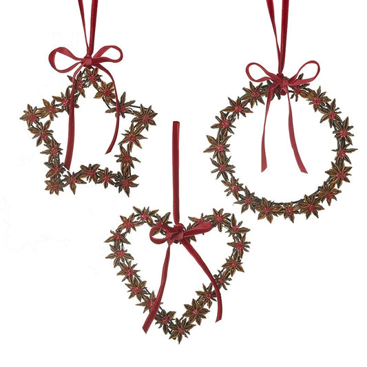 Star Anise Christmas Wreath Hanger